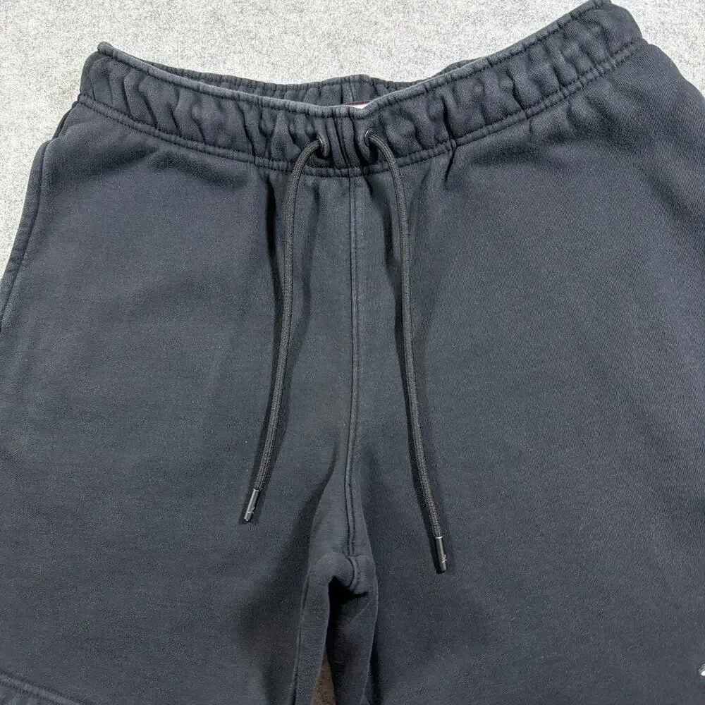 Air Jordan Fleece Sweat Shorts Mens M Black Jumpman Logo Cotton Drawstring